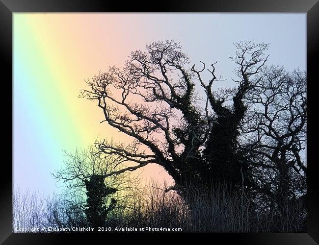 At the bottom of the rainbow Framed Print by Elizabeth Chisholm