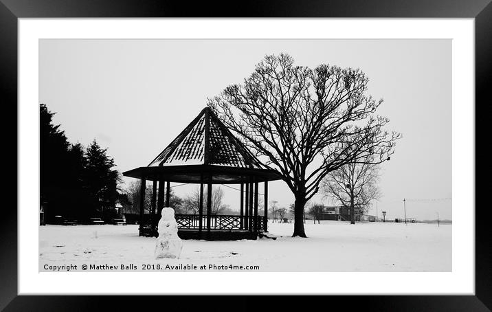                                A Winter Postcard  Framed Mounted Print by Matthew Balls