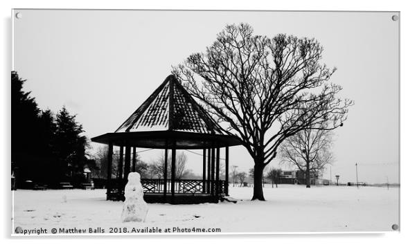                                A Winter Postcard  Acrylic by Matthew Balls