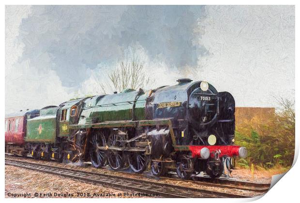 Oliver Cromwell Print by Keith Douglas