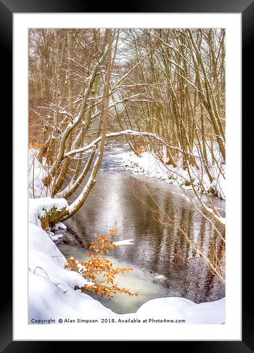 Balnagown River Framed Mounted Print by Alan Simpson