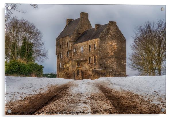 Midhope Castle (aka Lallybroch), West Lothian Acrylic by Douglas Milne