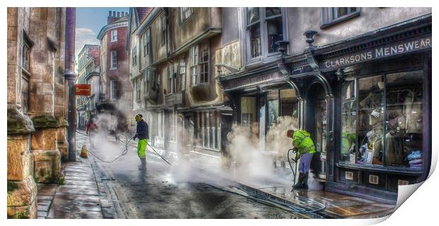 City of York Street Clean Print by Martin Parkinson