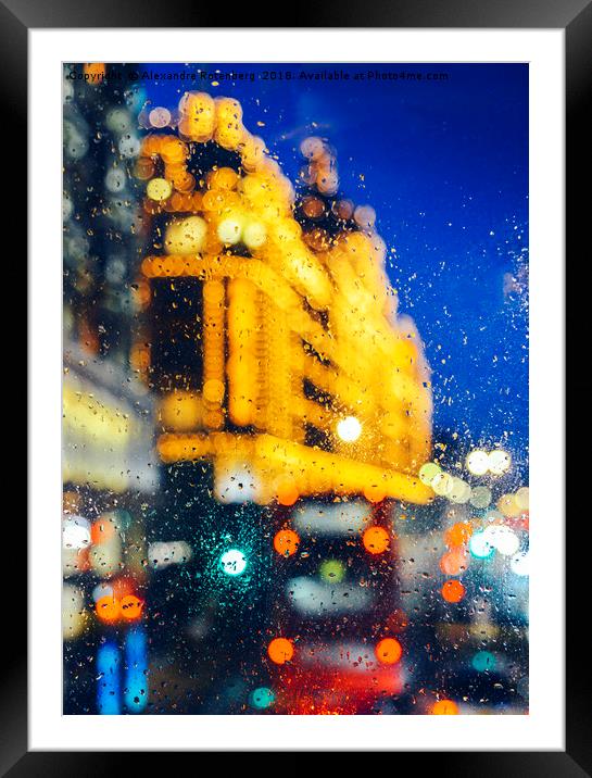 Melancholic London Lights  Framed Mounted Print by Alexandre Rotenberg