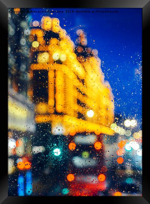 Melancholic London Lights  Framed Print by Alexandre Rotenberg