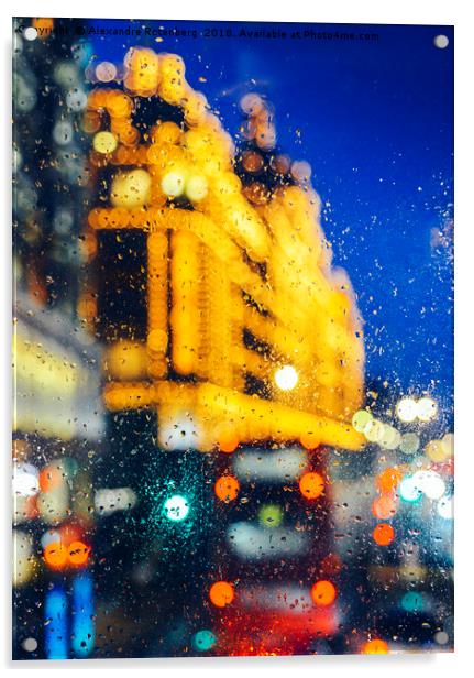 Melancholic London Lights  Acrylic by Alexandre Rotenberg