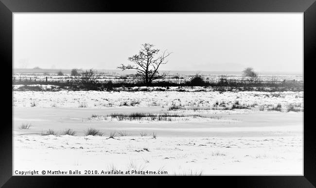                               A Winter White Out Framed Print by Matthew Balls