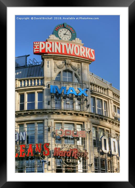 The Printworks, Manchester Framed Mounted Print by David Birchall