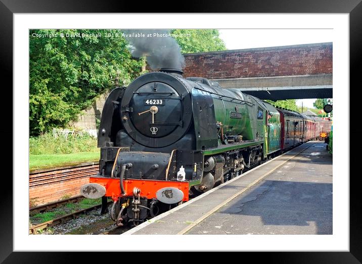 46233 Duchess Of Sutherland at Butterley Framed Mounted Print by David Birchall