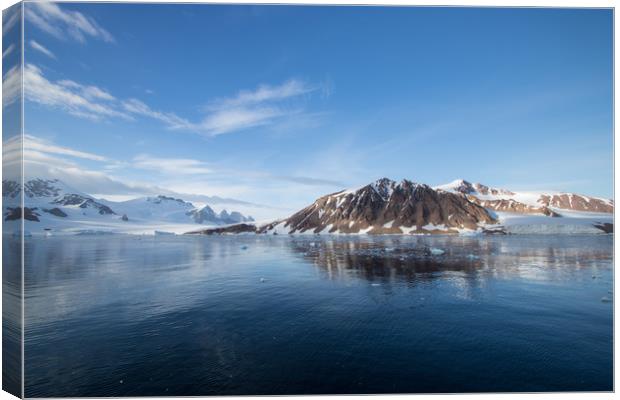 Beautiful reflections in Antarctica Canvas Print by Hazel Wright