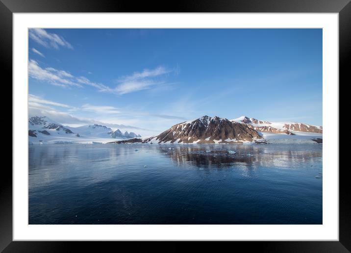 Beautiful reflections in Antarctica Framed Mounted Print by Hazel Wright