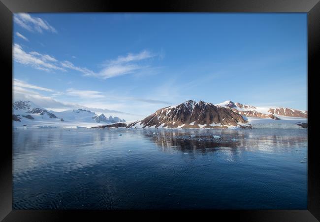 Beautiful reflections in Antarctica Framed Print by Hazel Wright