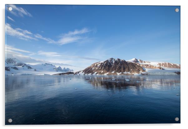 Beautiful reflections in Antarctica Acrylic by Hazel Wright