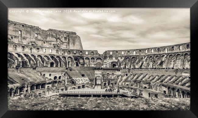 Roman Coliseum Interior View, Rome, Italy Framed Print by Daniel Ferreira-Leite