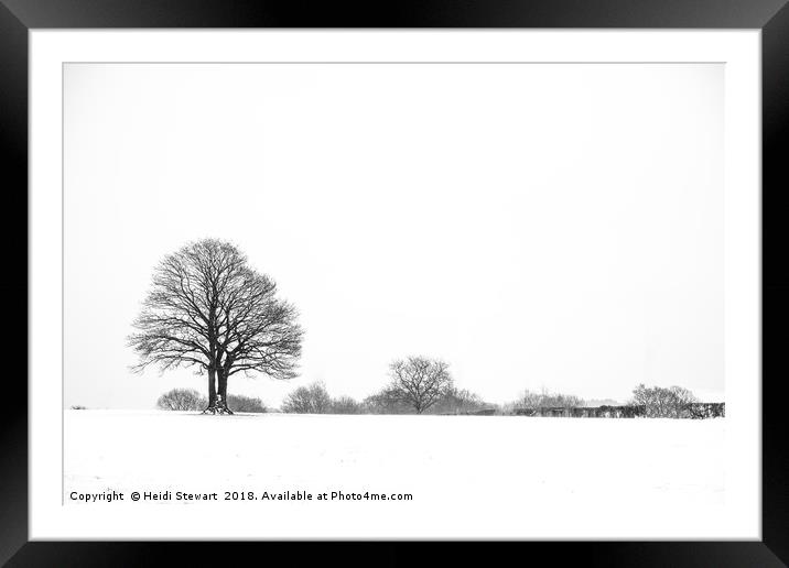 Trees in the Snow Framed Mounted Print by Heidi Stewart