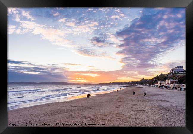 Glorious sunset over Bournemouth Framed Print by KB Photo
