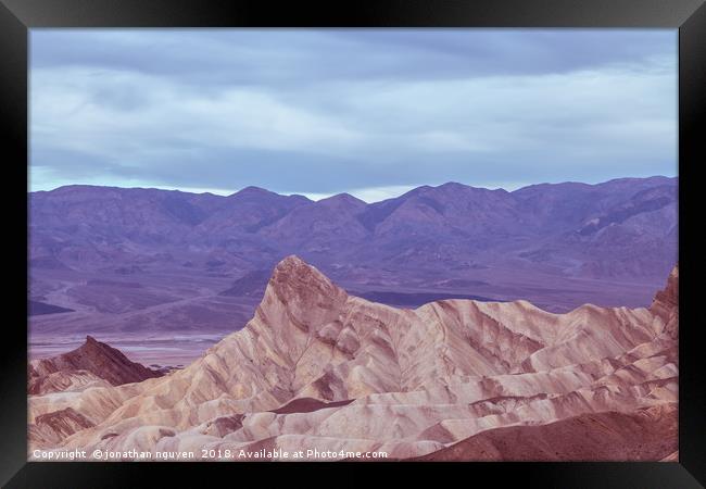 Zabriskie Point Framed Print by jonathan nguyen