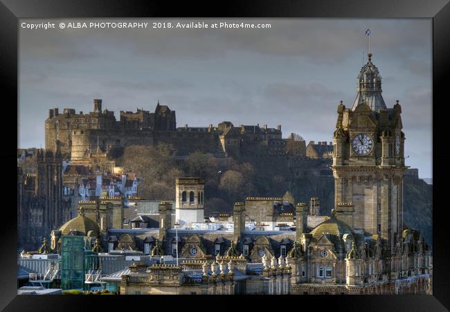 Edinburgh Castle, Scotland Framed Print by ALBA PHOTOGRAPHY