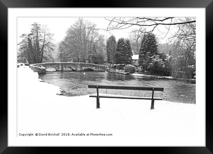 Ashford-In-The-Water, Derbyshire Framed Mounted Print by David Birchall