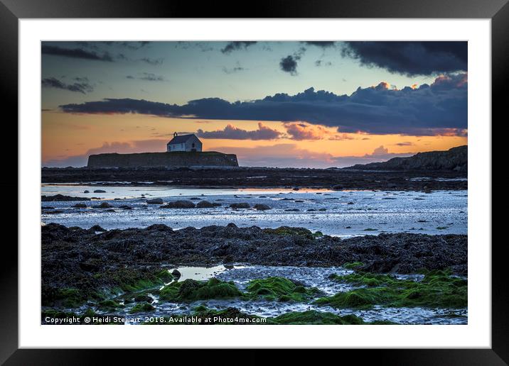 St Cwyfans Church on Anglesey Framed Mounted Print by Heidi Stewart