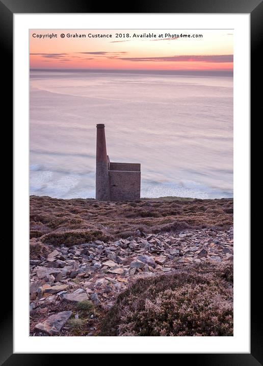 Wheal Coates Framed Mounted Print by Graham Custance