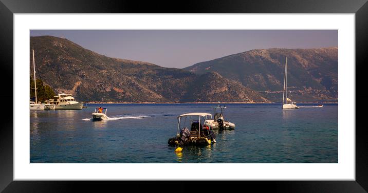 Fiskardo in the day Framed Mounted Print by Naylor's Photography