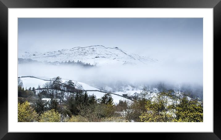 Band of mist Framed Mounted Print by sharon carse