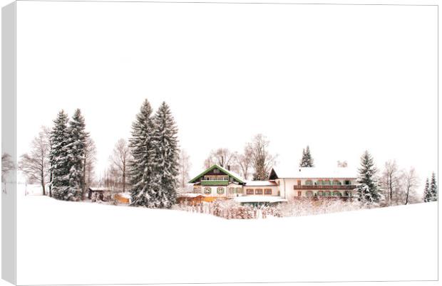 Alpine Winter Dream Canvas Print by Kasia Design