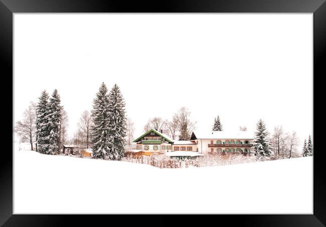 Alpine Winter Dream Framed Print by Kasia Design