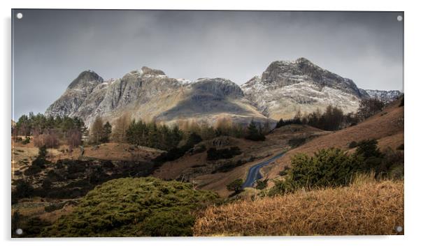 Road to Langdales Acrylic by sharon carse