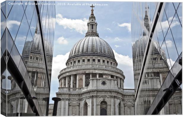 St Paul's Cathedral Canvas Print by Graham Custance