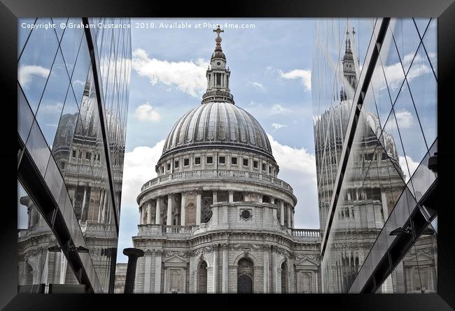 St Paul's Cathedral Framed Print by Graham Custance