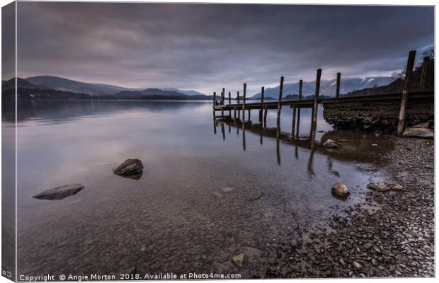 Ashness Gate Canvas Print by Angie Morton