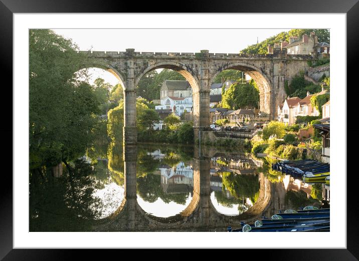Knaresborough Viaduct  Framed Mounted Print by mike morley