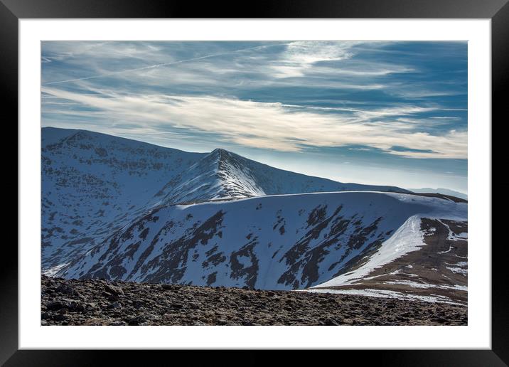 On the path to Helvellyn, The Lake district Framed Mounted Print by Dan Ward