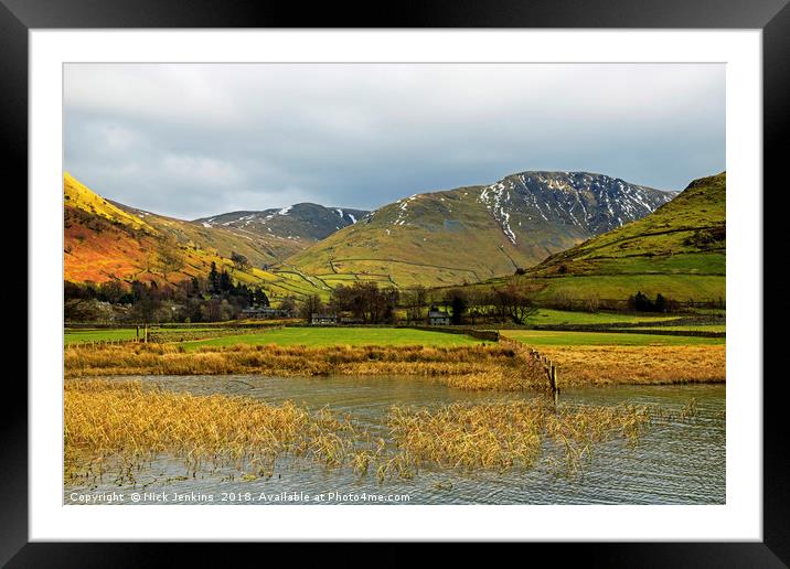 Brothers Water and High Street Lake District Cumbr Framed Mounted Print by Nick Jenkins