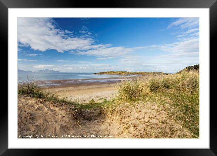 Newborough Beach on Anglesey Framed Mounted Print by Heidi Stewart