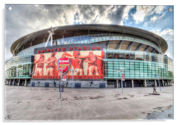 Emirates Football Stadium  Acrylic by David Pyatt
