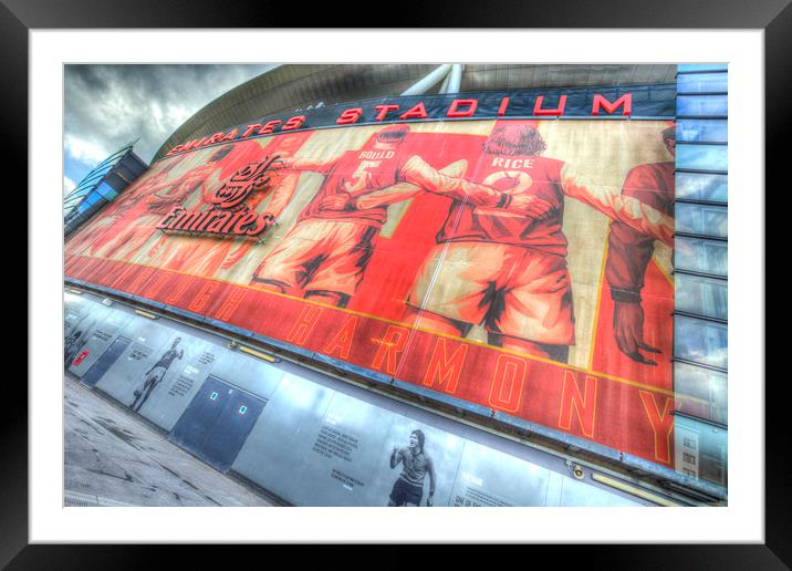 Emirates Football Stadium  Framed Mounted Print by David Pyatt