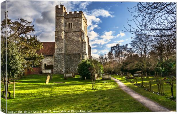 The Church At Cookham Canvas Print by Ian Lewis