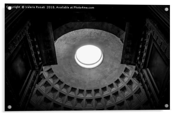 Roman Pantheon main portal Acrylic by Valerio Rosati