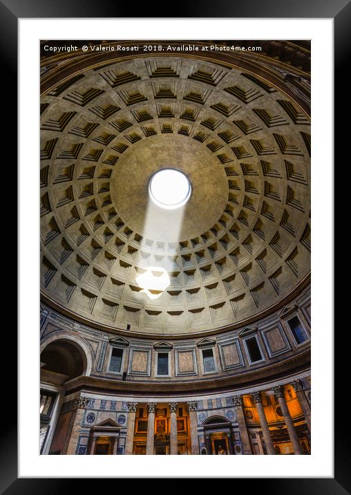 Interior of the Pantheon in Rome Framed Mounted Print by Valerio Rosati