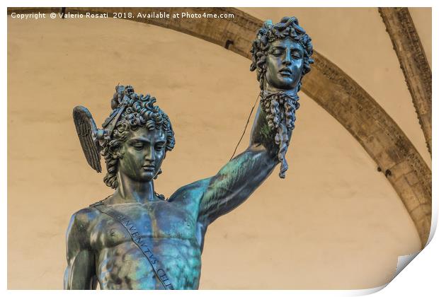 Perseus with the head of Medusa Print by Valerio Rosati