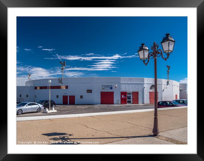 A Bullring in the Camargue, France  Framed Mounted Print by Jim Key