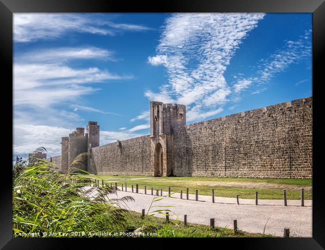 Aigues-Mortes Fortifications  Framed Print by Jim Key