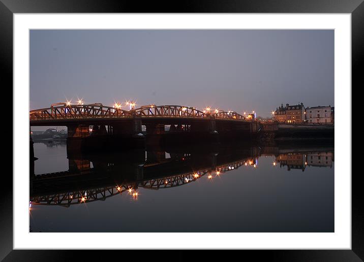 Old Rochester bridge at twilight Framed Mounted Print by Doug McRae