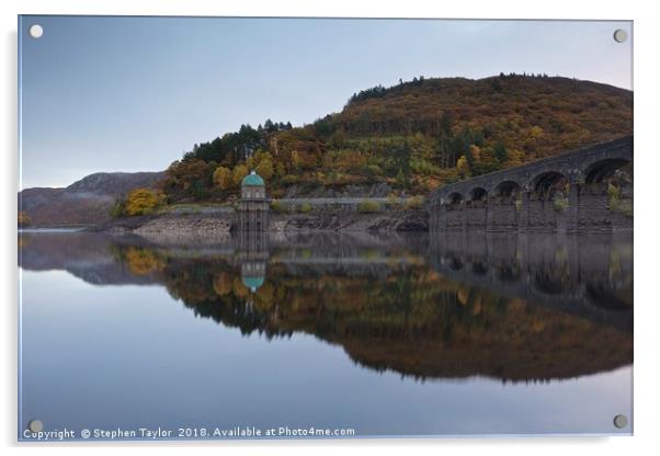 Autumn in the Elan Valley Acrylic by Stephen Taylor