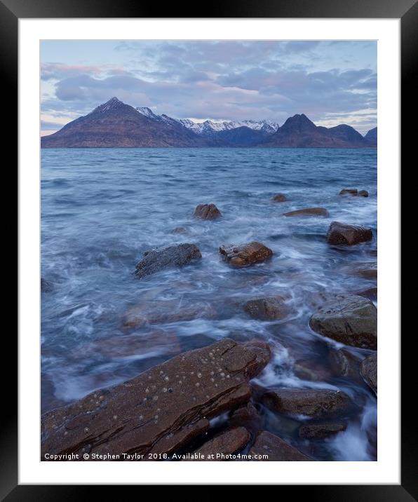 Elgol Framed Mounted Print by Stephen Taylor
