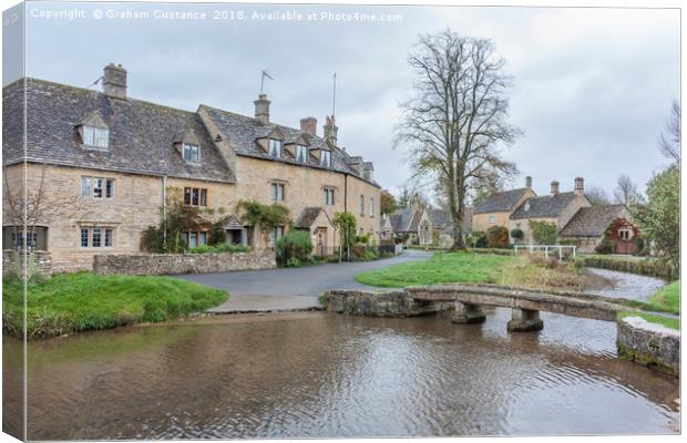 Lower Slaughter Canvas Print by Graham Custance