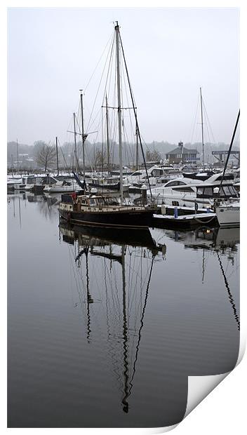 Sail boat Print by Doug McRae